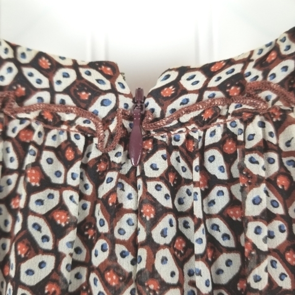 Madewell Silk Midi High Neck Halter Dress Size 6 Y2K Fairy Grunge Whimsigoth - Picture 10 of 11